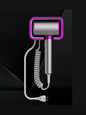 Wall-mounted household hair dryer by Trendsi with white European plug, compact design, and convenient wall-mount for easy storage.