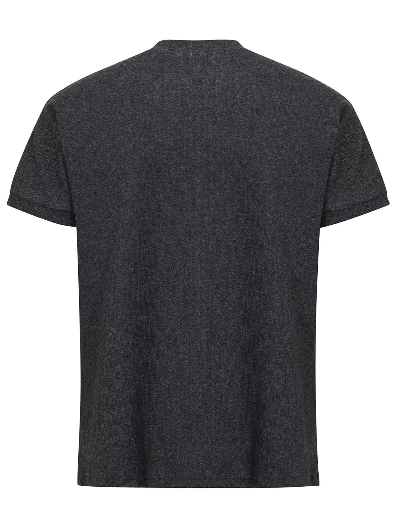 Men's white textured short sleeve T-shirt by Trendsi, featuring a stylish fit and soft fabric, suitable for casual wear.