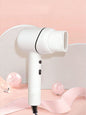 White Trendsi household hair dryer with adjustable temperature and North American plug, designed for versatile hair styling.