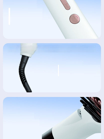 White Trendsi fast heating straightening comb with North American plug, designed for quick and easy hair styling.
