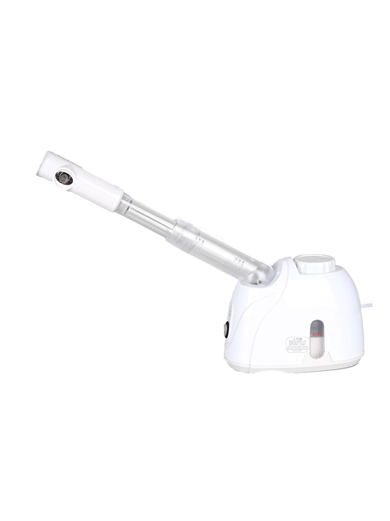White Trendsi hot steaming facial beauty device with North American plug for skincare and facial rejuvenation.