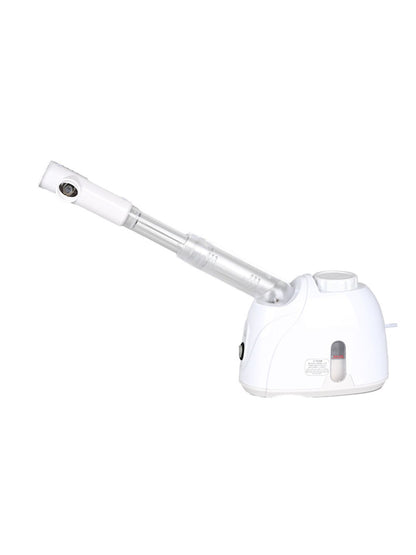 White Trendsi hot steaming facial beauty device with North American plug for skincare and facial rejuvenation.