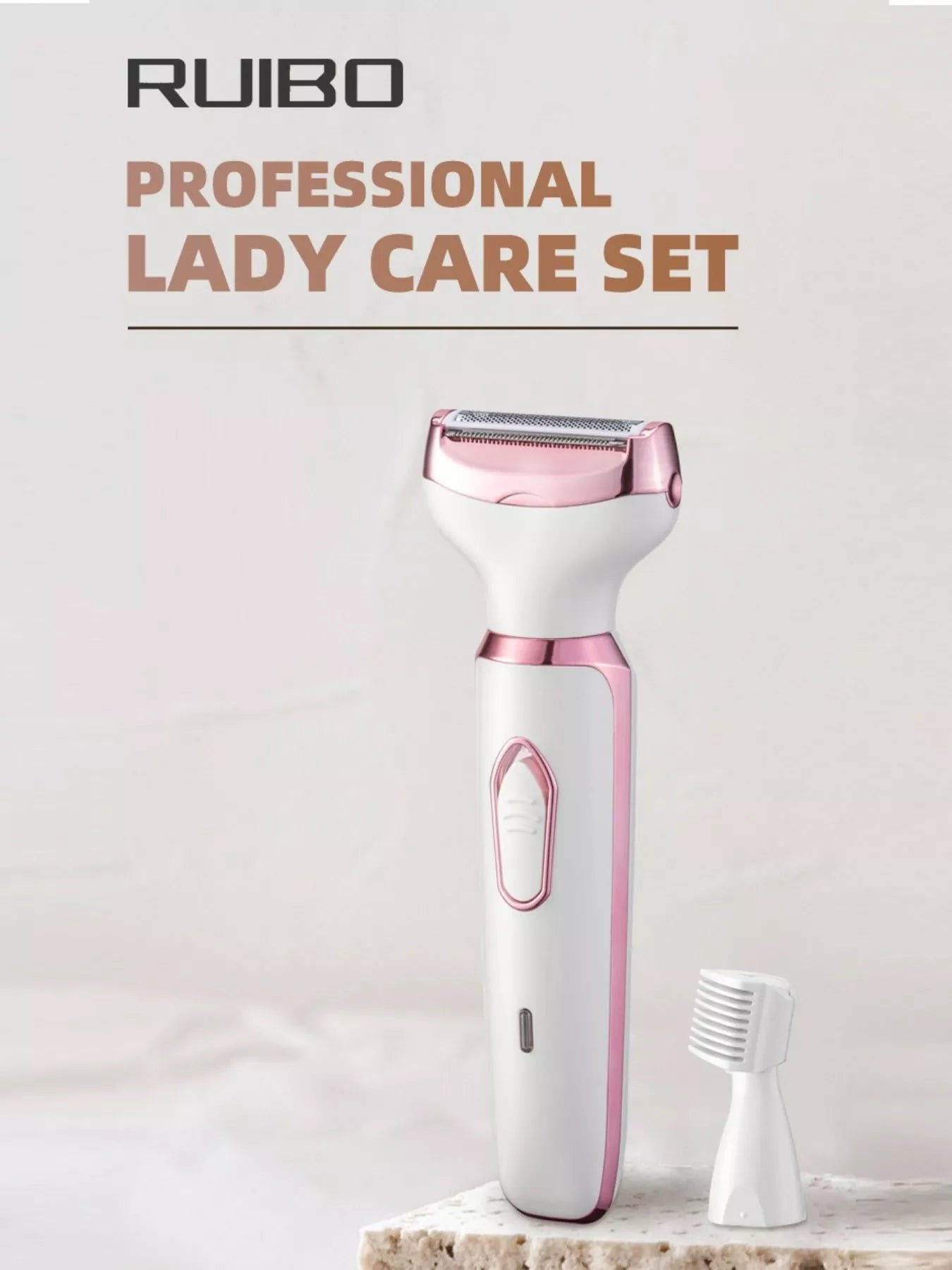 White 4-in-1 Multifunctional Painless Hair Removal device by Trendsi, featuring multiple attachments for smooth skin.