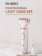 White 4-in-1 Multifunctional Painless Hair Removal device by Trendsi, featuring multiple attachments for smooth skin.