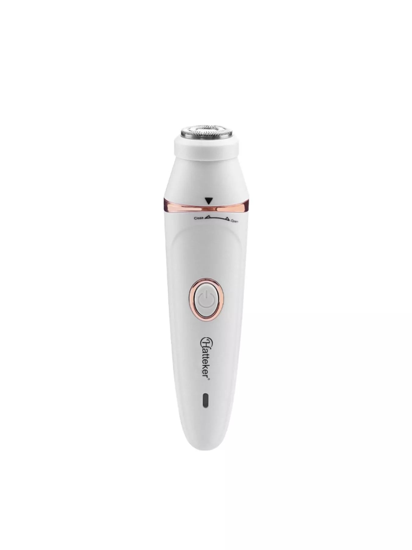 White 7-in-1 multifunctional painless hair removal device from Trendsi, featuring various attachments for smooth skin.