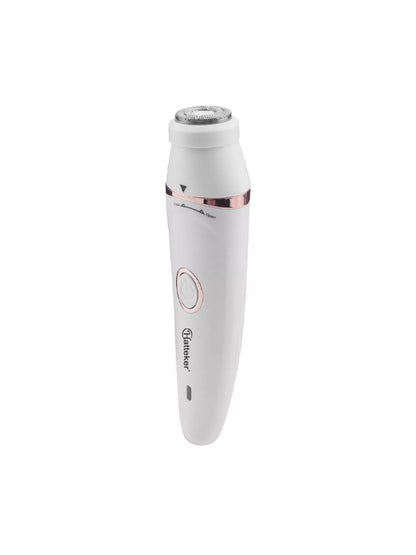 White 7-in-1 multifunctional painless hair removal device by Trendsi, featuring various attachments for smooth skin.