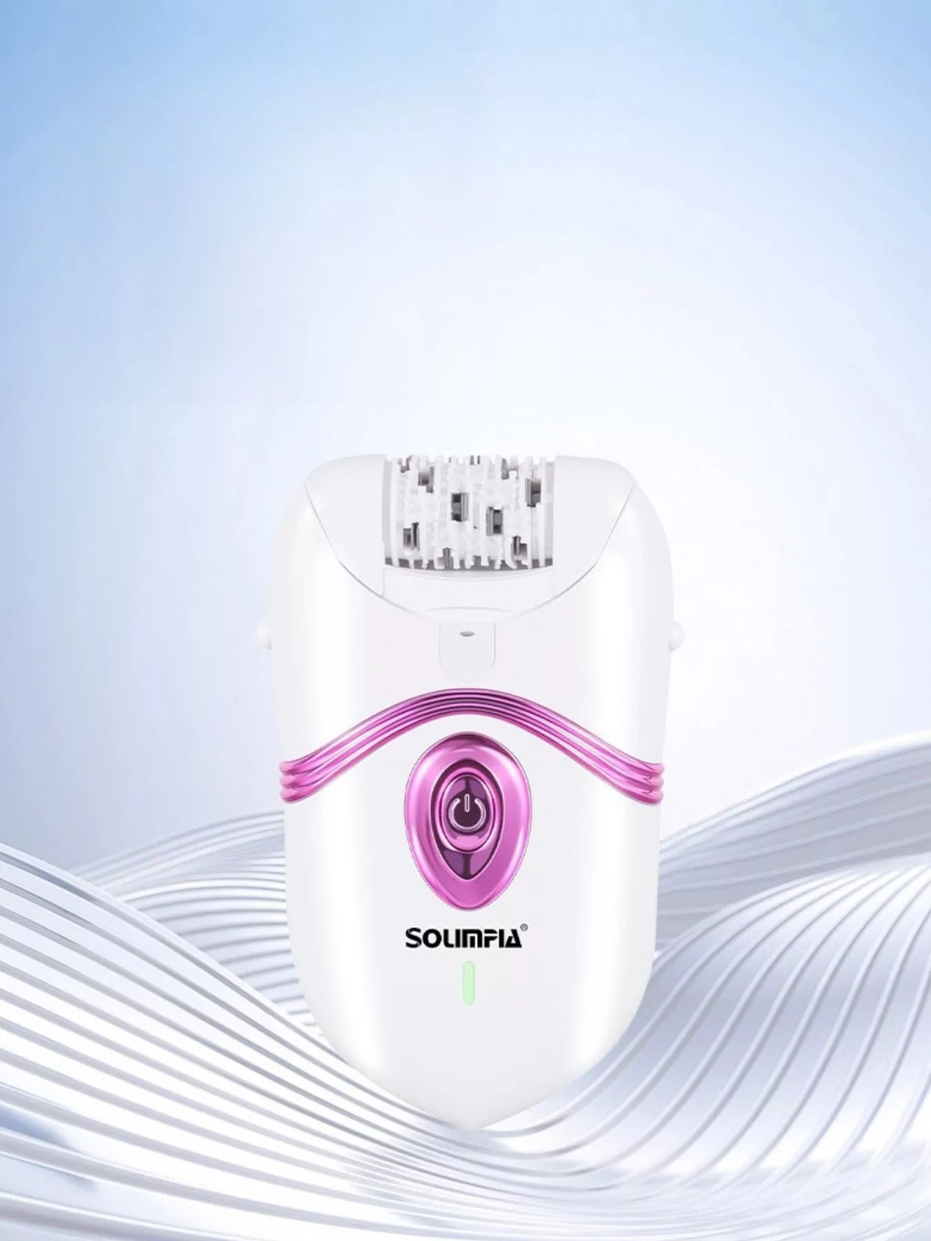 White cordless painless hair removal device by Trendsi, compact design, suitable for easy at-home hair removal treatments.
