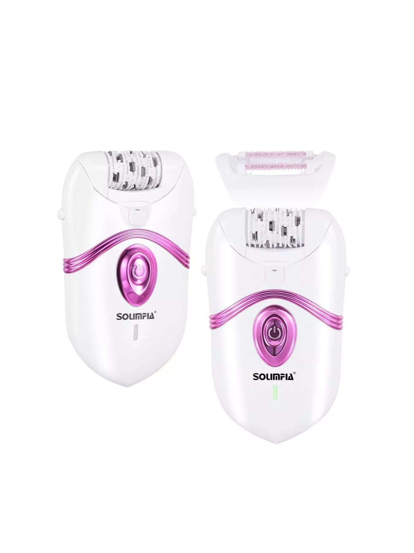 White cordless painless hair removal device by Trendsi, compact and sleek for easy use on skin.