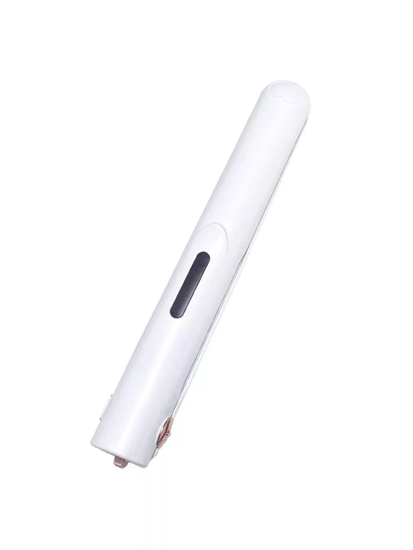 White cordless rechargeable hair straightener from Trendsi with sleek design and compact, portable styling features.