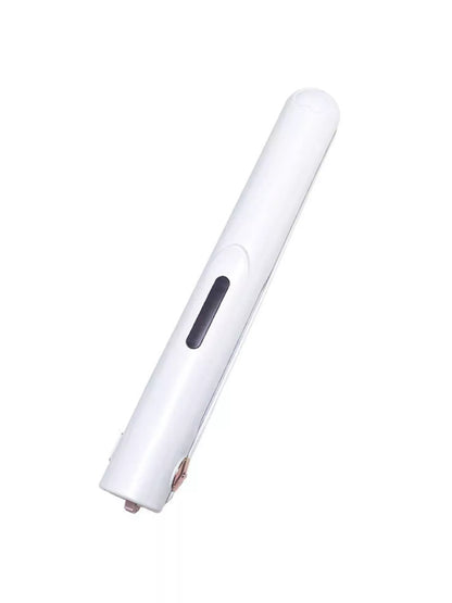White cordless rechargeable hair straightener from Trendsi with sleek design and compact, portable styling features.