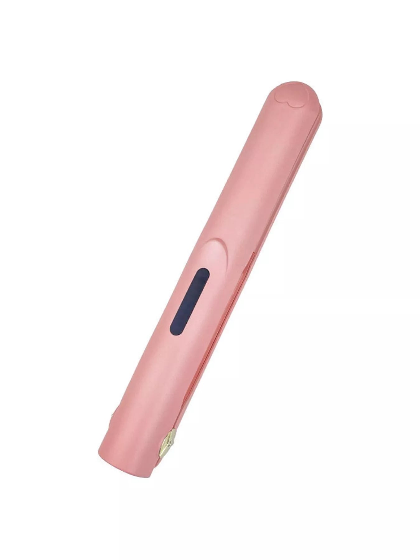 White cordless rechargeable hair straightener by Trendsi, with sleek design and ceramic plates for smooth styling.