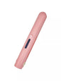 White cordless rechargeable hair straightener by Trendsi, with sleek design and ceramic plates for smooth styling.