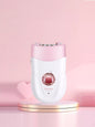 White Trendsi electric clip wheel portable hair remover with compact design and ergonomic handle, suitable for easy hair removal.