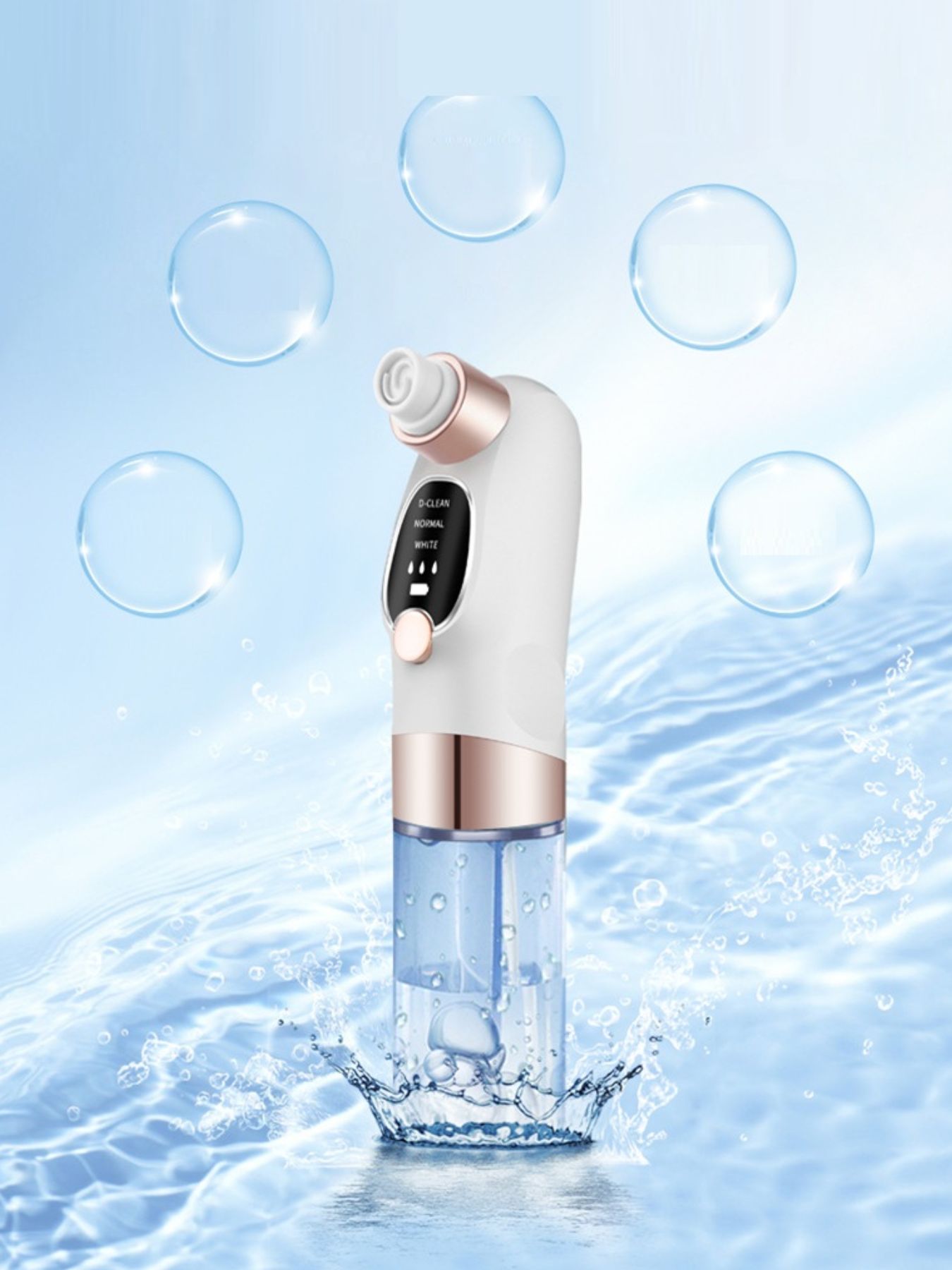 White Trendsi facial deep cleansing beauty device with one-size design, used for skincare and pore cleansing.