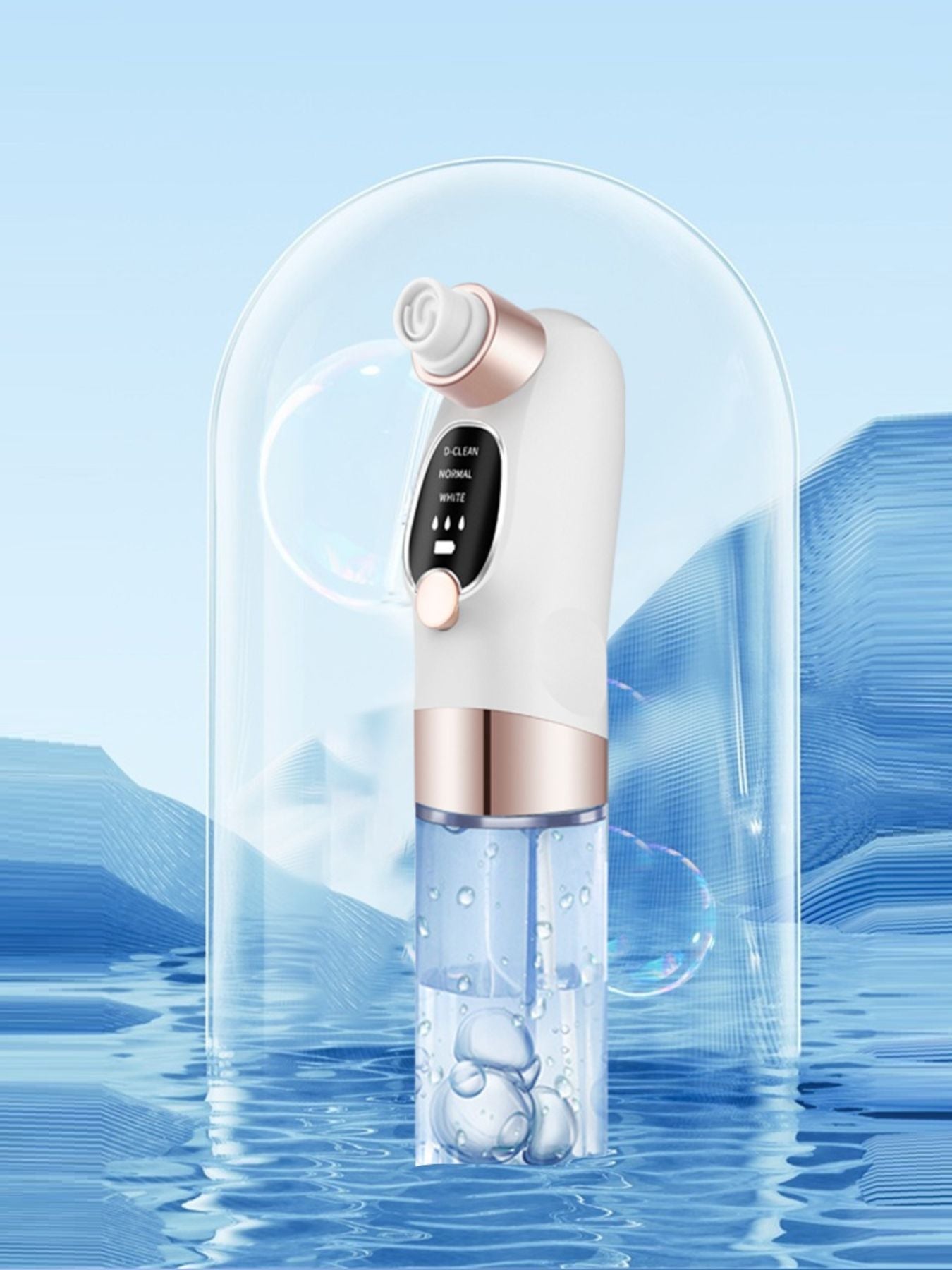 White Trendsi facial deep cleansing beauty device with ergonomic design for effective skin cleansing and exfoliation.