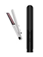 White Trendsi fast heating hair straightener with sleek design and ceramic plates for smooth, shiny hair styling.