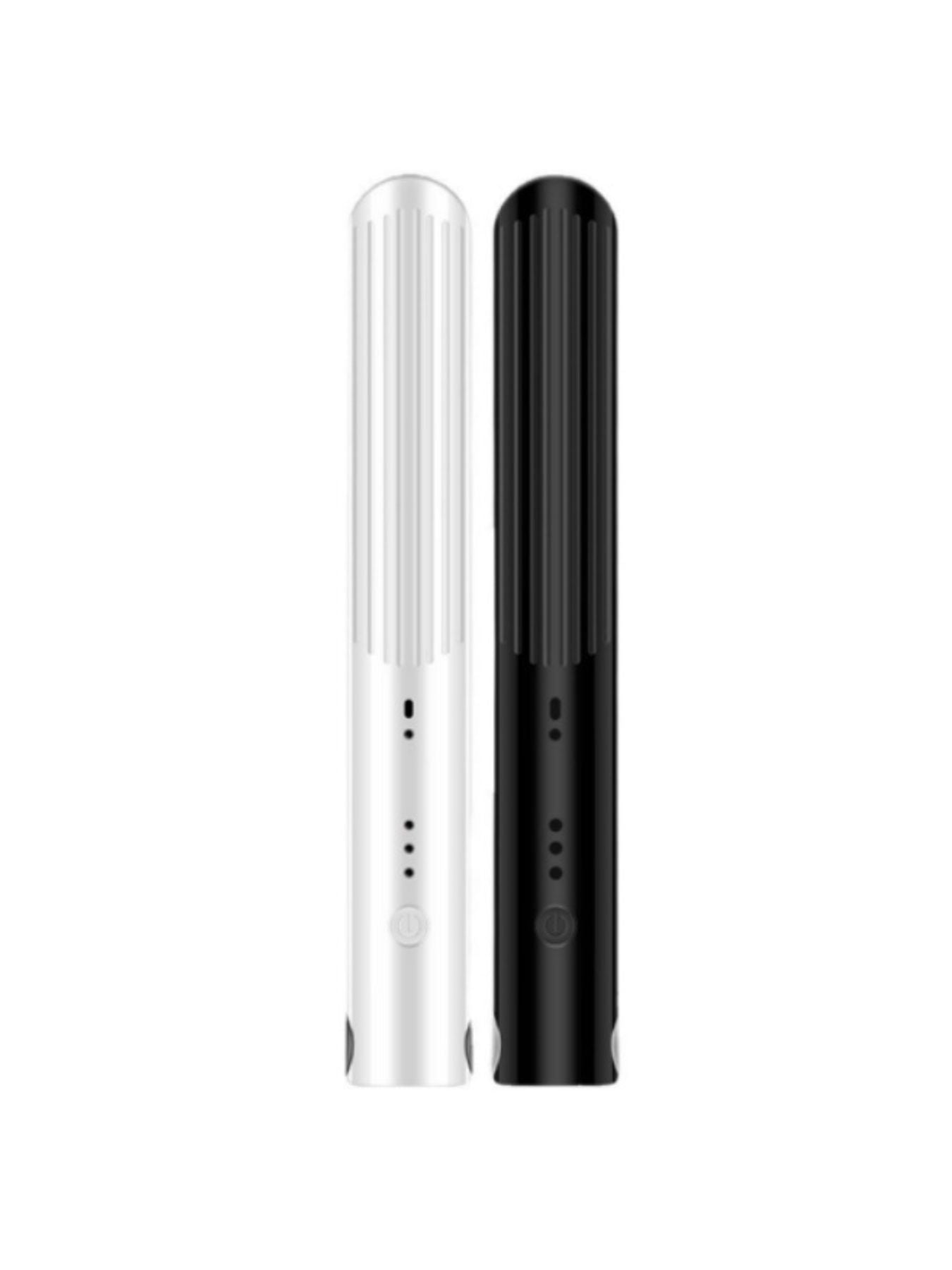 White Trendsi fast heating hair straightener with sleek design and ceramic plates for smooth, shiny hair styling.