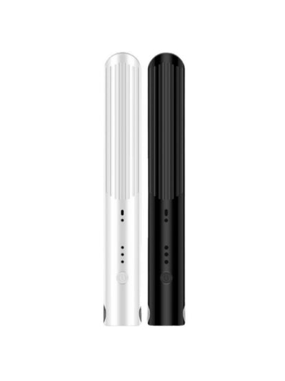 White Trendsi fast heating hair straightener with sleek design and ceramic plates for smooth, shiny hair styling.