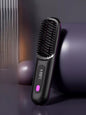 White fast-heating straightening comb by Trendsi with wide teeth for quick, smooth styling of hair.