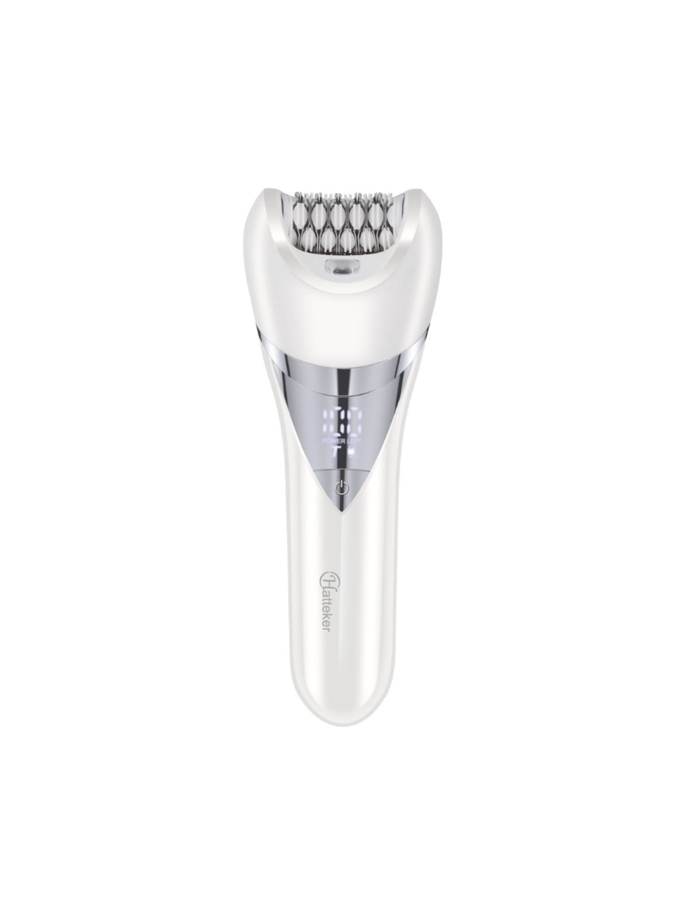 White Trendsi painless electric hair removal epilator with multiple attachments for effective, gentle hair removal.