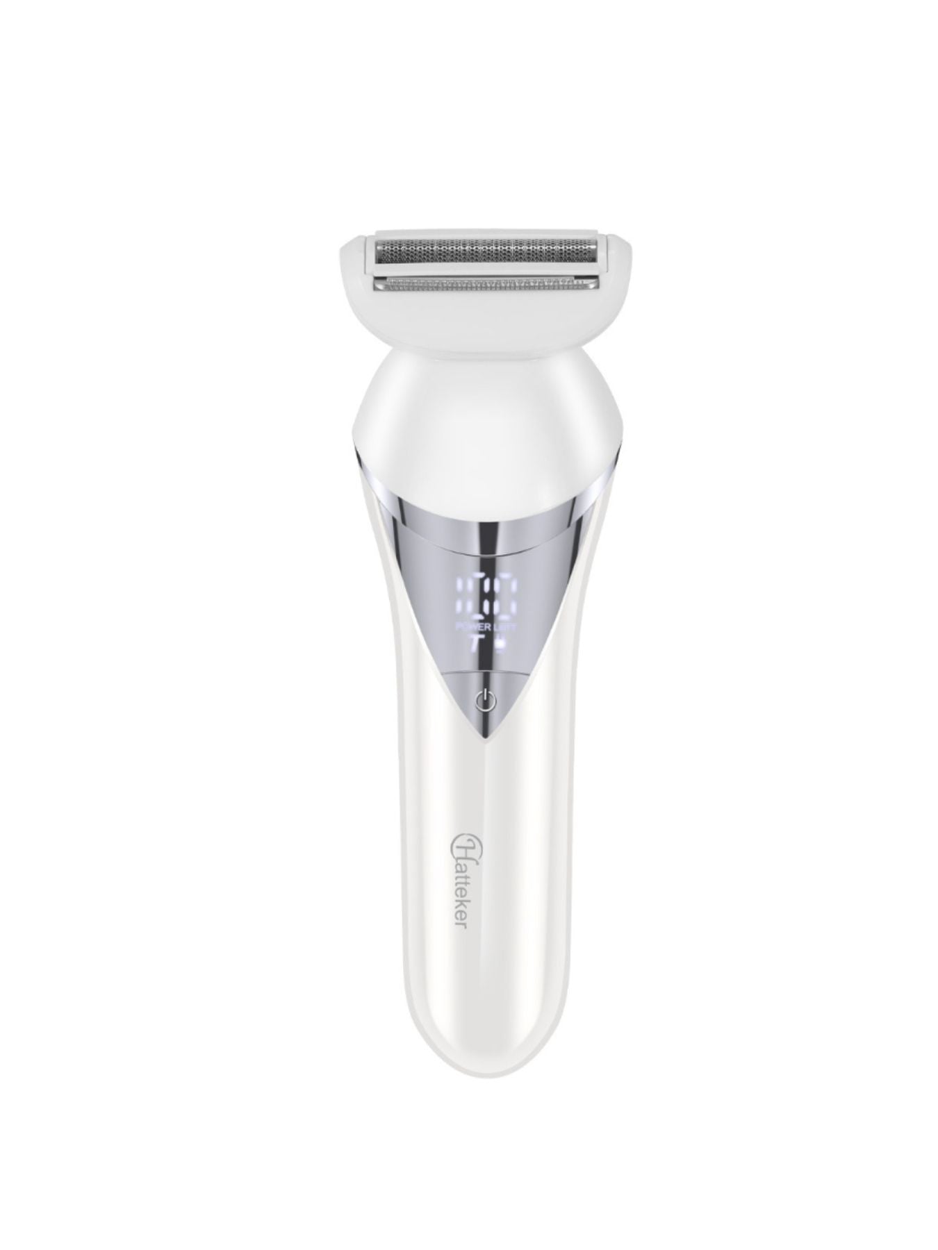 White Painless Electric Hair Removal Epilator by Trendsi with multiple attachment heads for smooth skin.