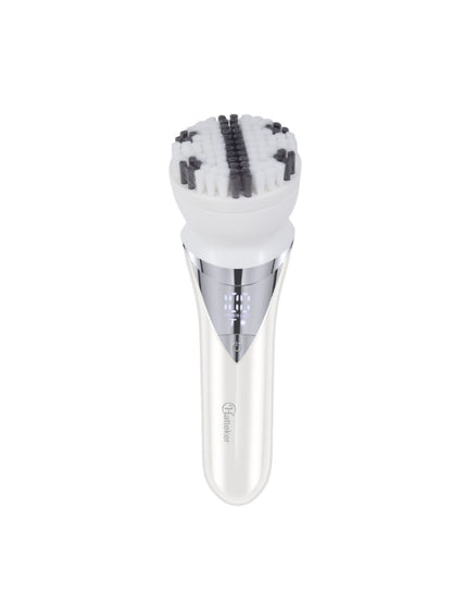 White painless electric hair removal epilator by Trendsi featuring multiple attachments for smooth, effortless hair removal.