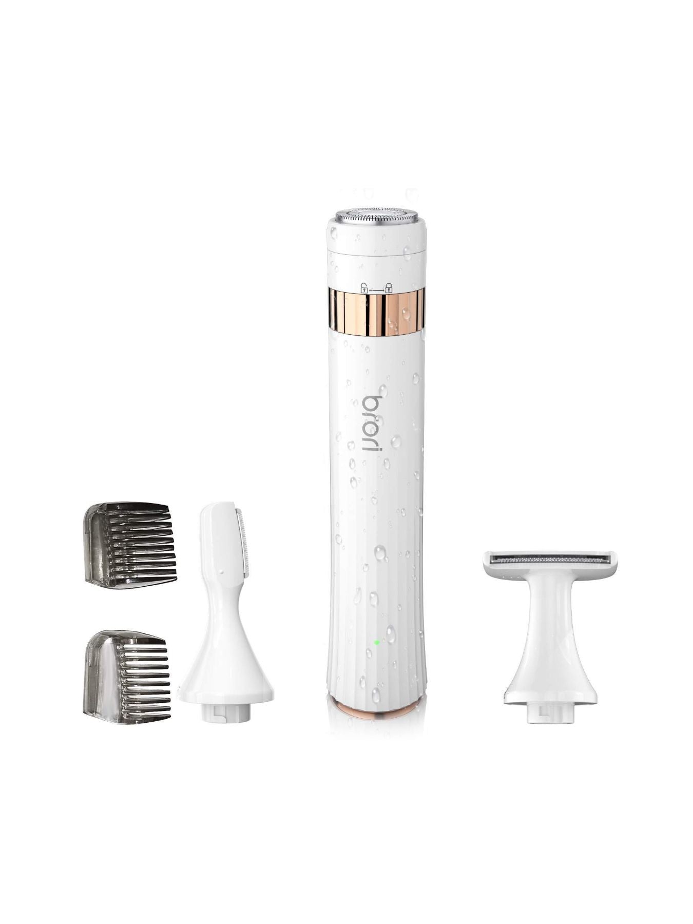 White painless electric hair removal epilator from Trendsi with a compact design for easy use on various body areas.