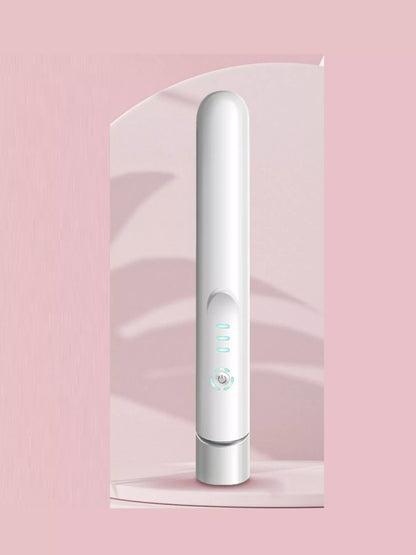 White portable cordless hair straightener from Trendsi, compact and lightweight for easy styling on the go.