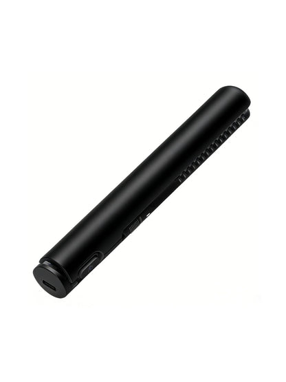 White portable cordless hair straightener by Trendsi, compact design with ceramic plates for quick styling on the go.