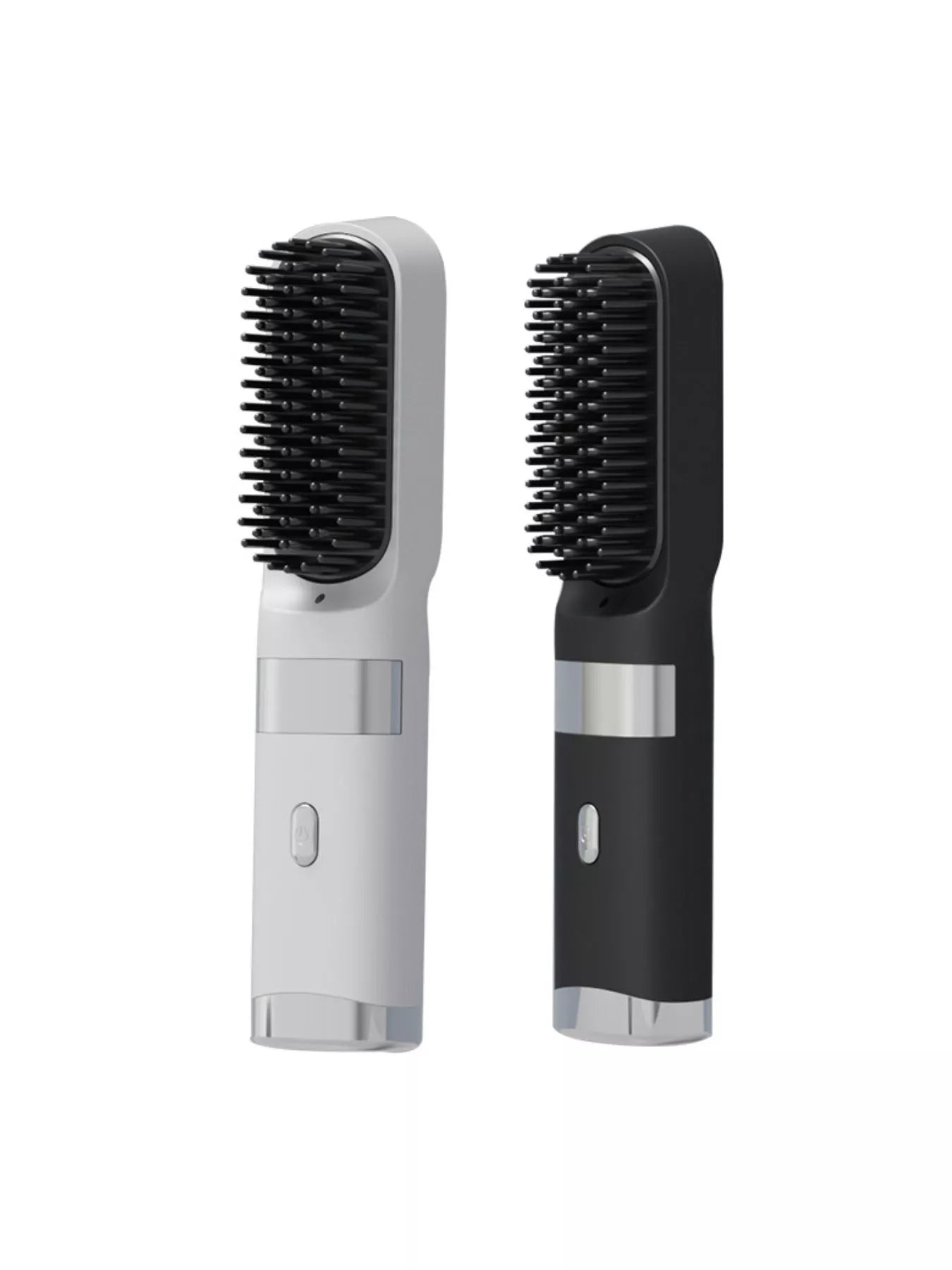 White portable heated straightening comb by Trendsi, with sleek design and adjustable heat settings for quick hair styling.