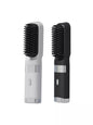 White portable heated straightening comb by Trendsi, with sleek design and adjustable heat settings for quick hair styling.