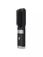 White portable heated straightening comb by Trendsi, compact design for quick styling and hair straightening.