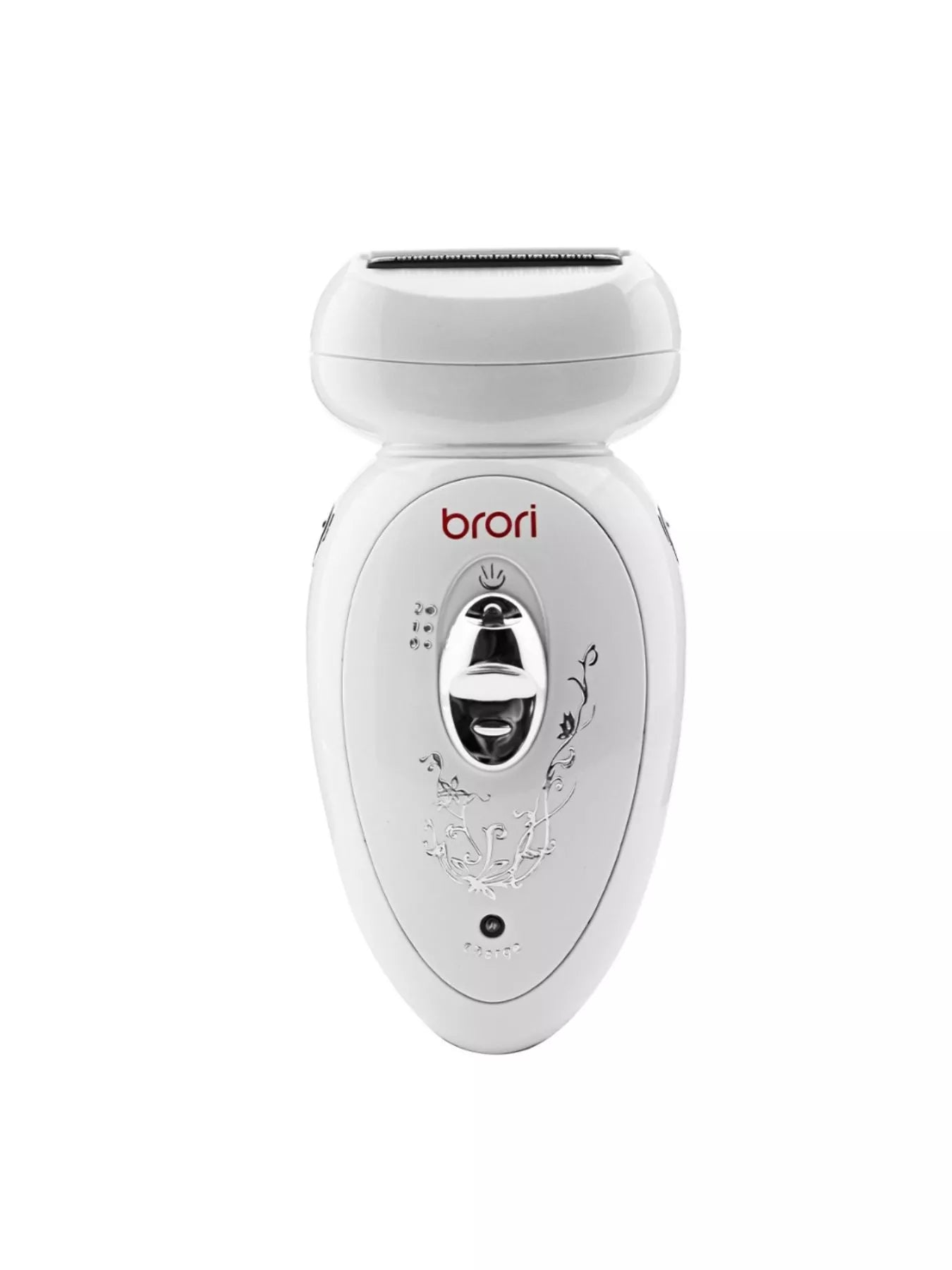 White rechargeable hair removal epilator from Trendsi with a sleek design for effective body hair removal.