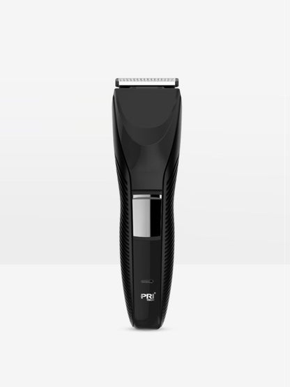 White cordless rechargeable hair clipper from Trendsi with ergonomic design and adjustable blades for precise grooming.