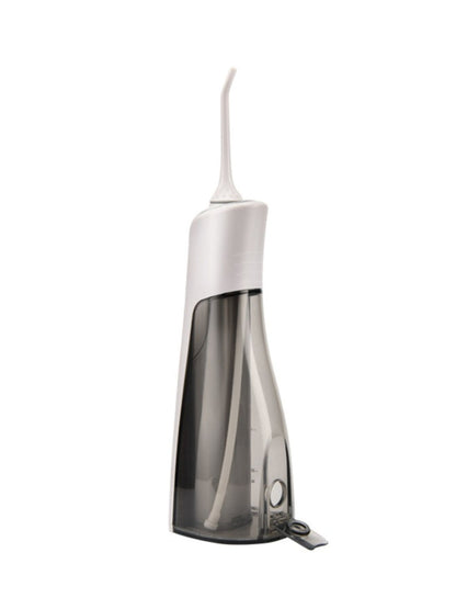White cordless water power dental flosser for teeth cleaning, handheld oral irrigator from Trendsi.