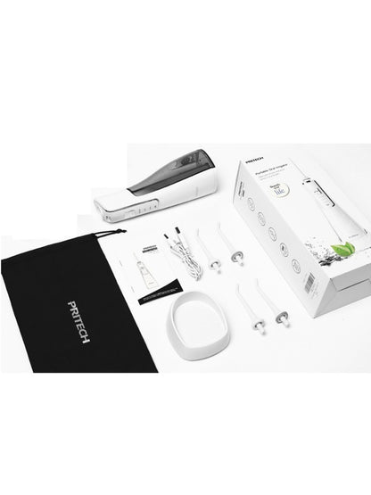 White Trendsi cordless water power dental flosser for teeth cleaning with ergonomic design and easy handheld operation.