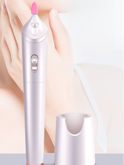 White electric nail buffer from Trendsi with a sleek, compact design for smooth, professional nail polishing.