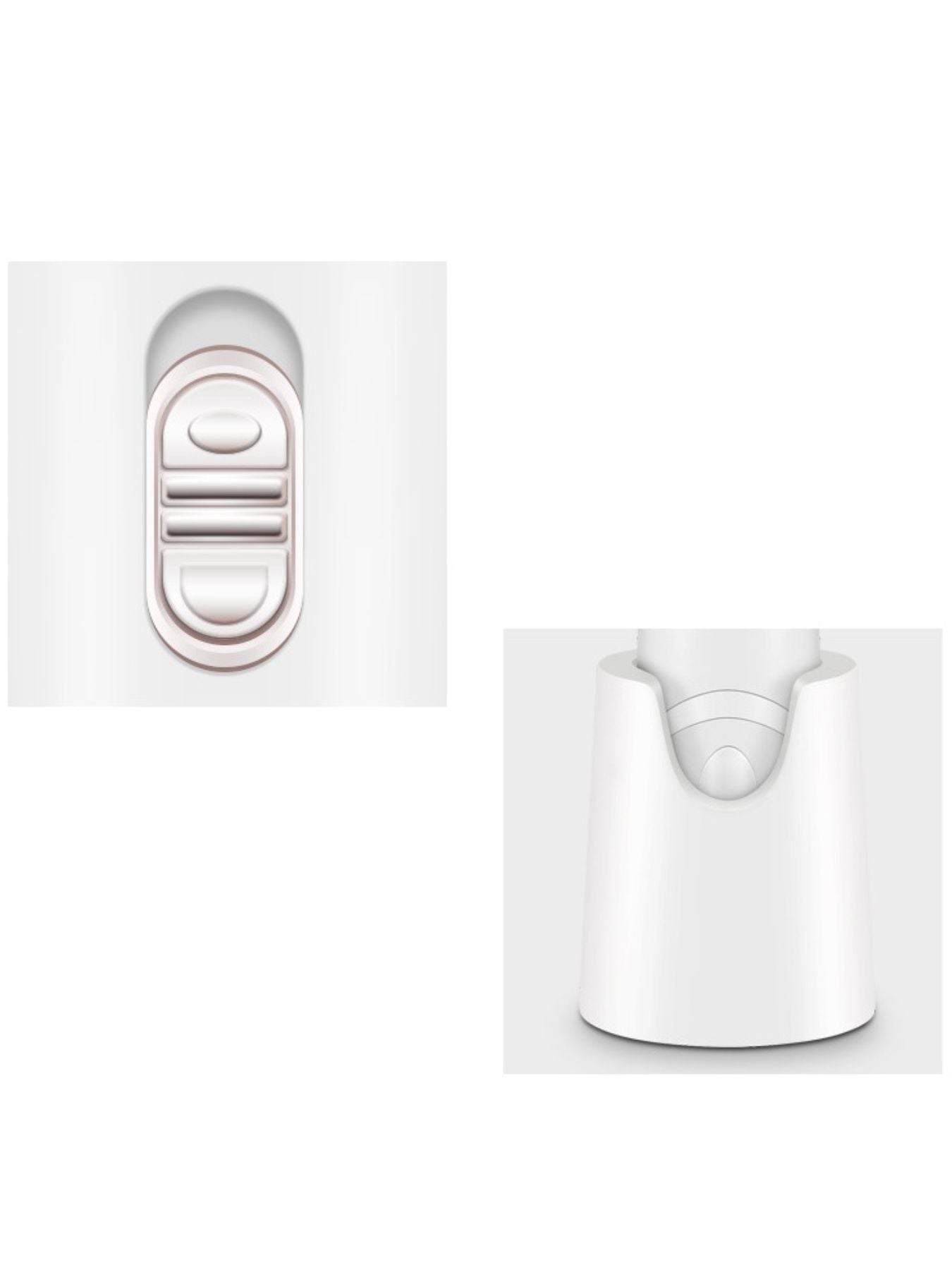 White electric nail buffer from Trendsi with a compact, handheld design for smooth and polished nails.