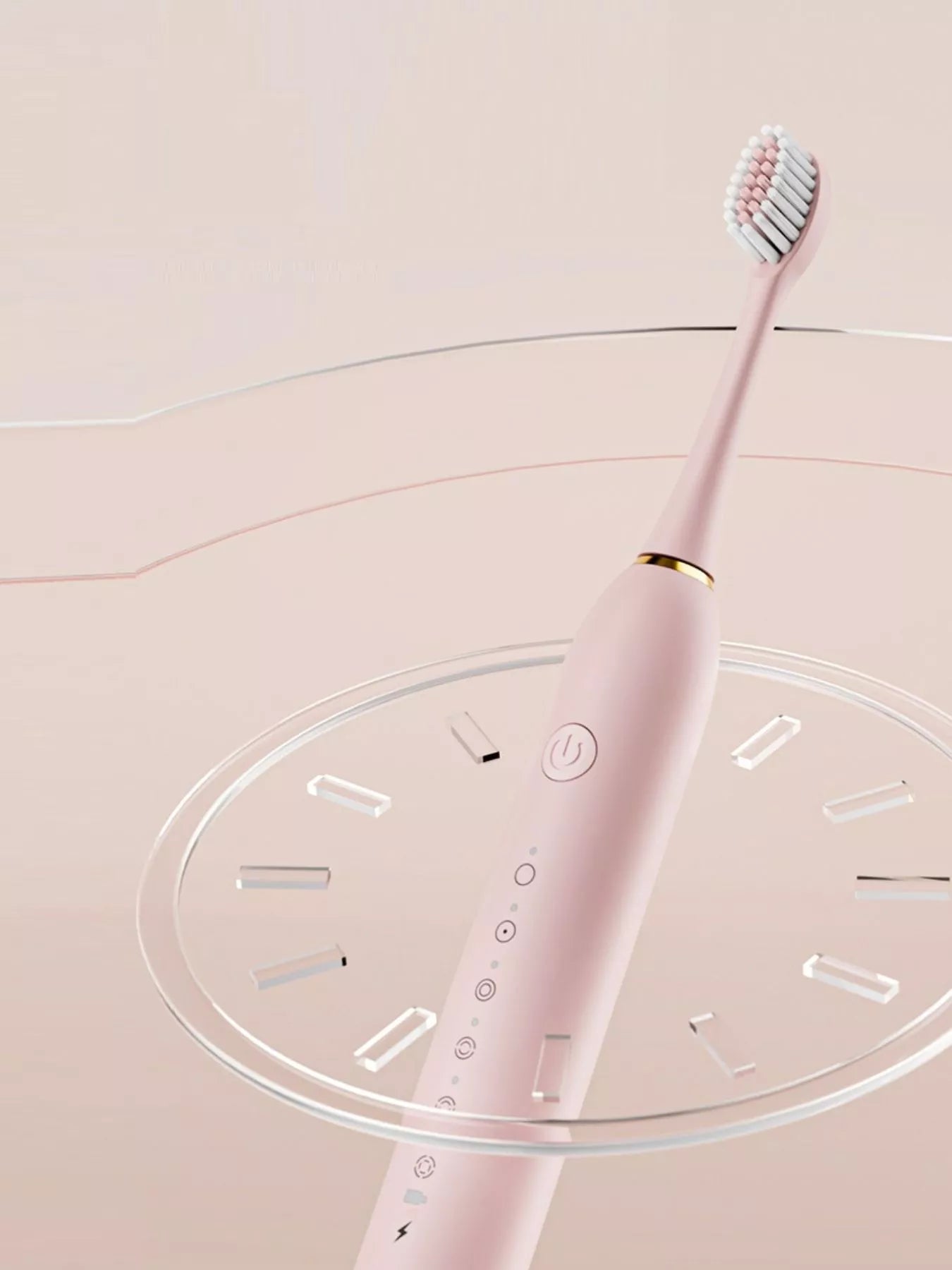 White electric toothbrush from Trendsi with multiple cleaning modes and ergonomic design, suitable for daily oral hygiene.