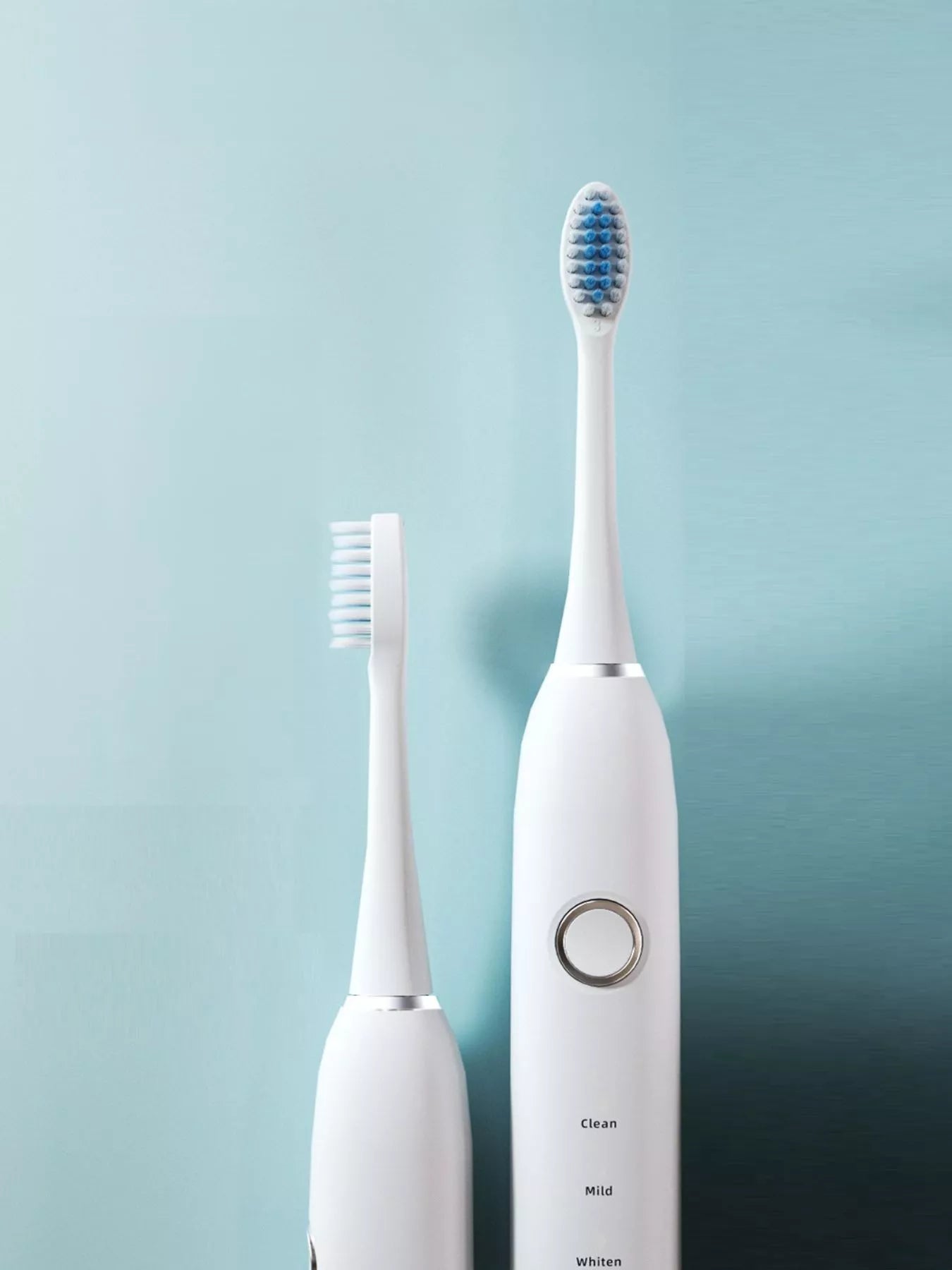 Electric toothbrush with multiple cleaning modes from Trendsi, featuring a sleek white design and ergonomic handle.