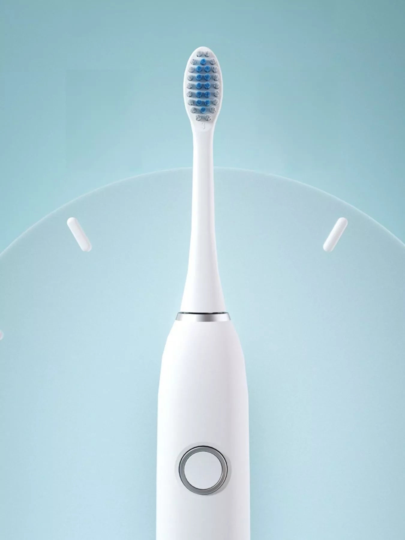 White electric toothbrush by Trendsi with multiple brushing modes and sleek design, perfect for effective oral care.