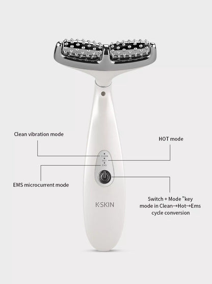 White Trendsi facial massager beauty device with ergonomic design for skin rejuvenation and relaxation.