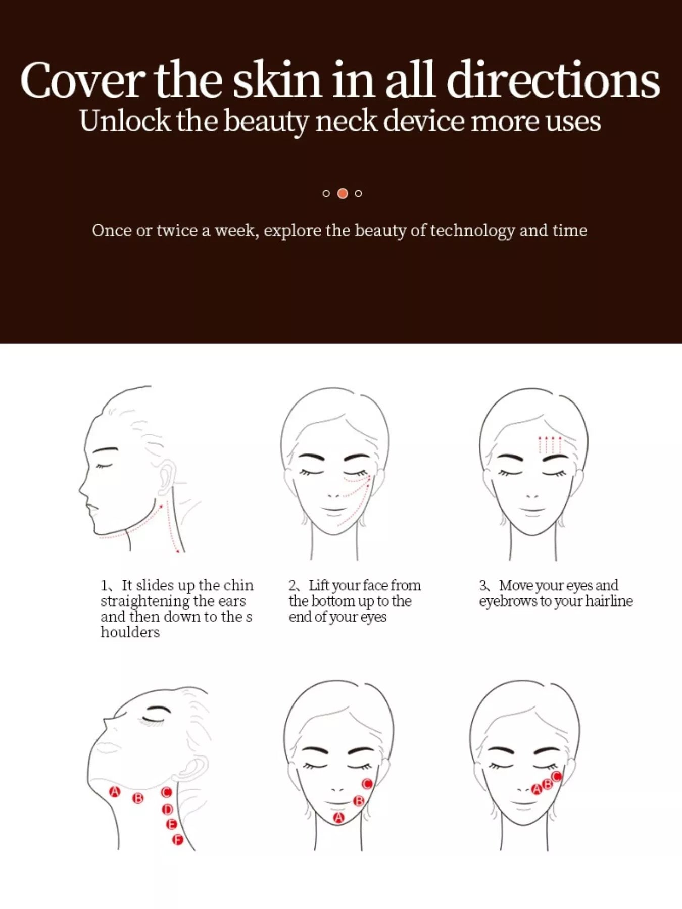 White Trendsi facial massager beauty device with ergonomic design for skincare and facial massage.