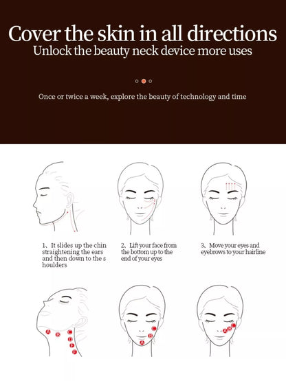 White Trendsi facial massager beauty device with ergonomic design for skincare and facial massage.