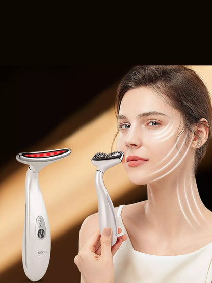 White Trendsi facial massager beauty device for facial skin rejuvenation and relaxation, shown in close-up view.