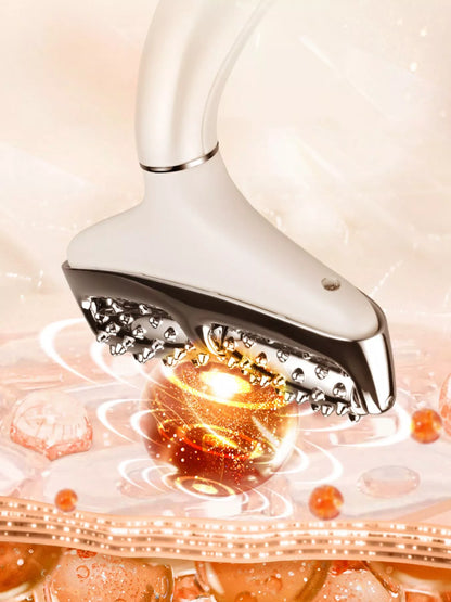 White Trendsi facial massager beauty device with ergonomic design for skincare and facial massage.