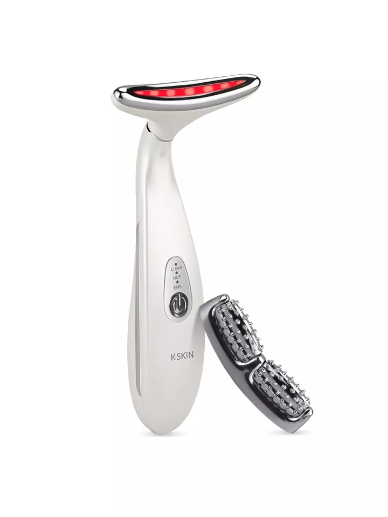 White Trendsi facial massager beauty device for skincare and facial massage, compact and ergonomic design.