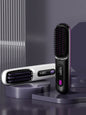 White Trendsi heated straightening comb with one size, featuring a sleek design and ceramic plates for smooth hair styling.