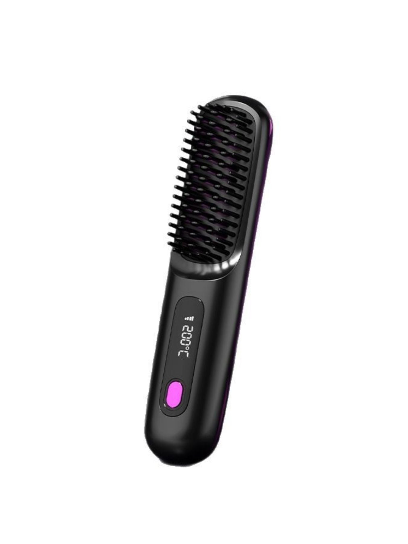 White Trendsi heated straightening comb with ergonomic handle, designed for smooth, effortless hair styling and straightening.