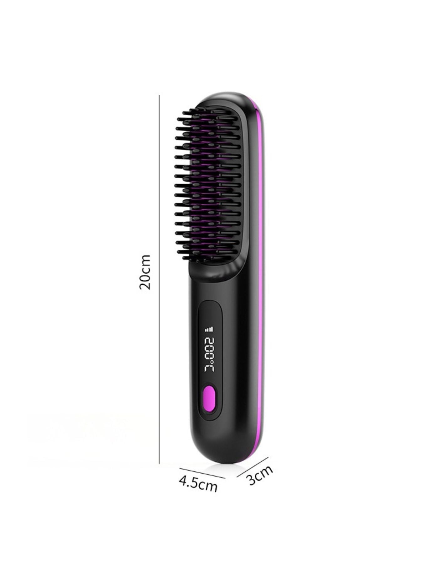 White heated straightening comb by Trendsi, designed for smooth, sleek hair styling with adjustable heat settings.